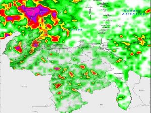 Inameh prevé lluvias de intensidad variable y lloviznas aisladas este jueves