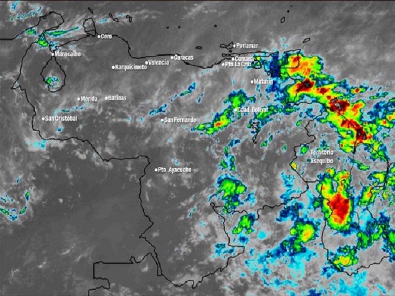 Inameh prevé lluvias o chubascos para este jueves en algunas zonas del país