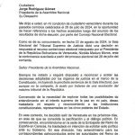 acta firmada por Edmundo González donde valida a Nicolas Maduro Moros como presidente de Venezuela